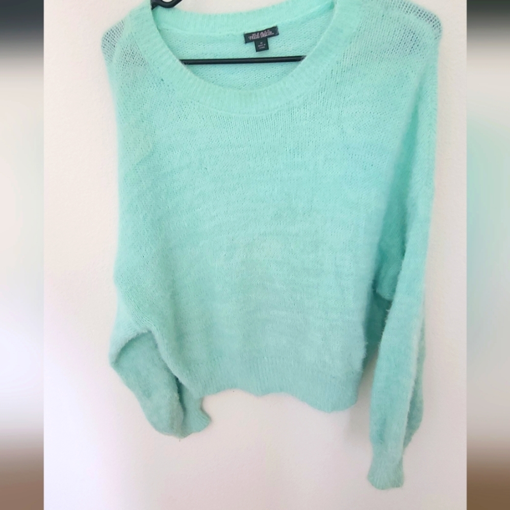 Wild Fable Turquoise Crew Neck Sweater